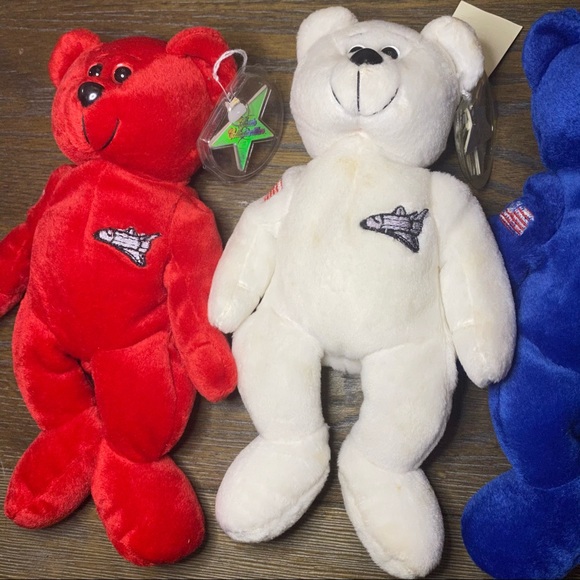 SET 3 CollectiCritters Beanie Plush Bears Senators - Picture 2 of 9